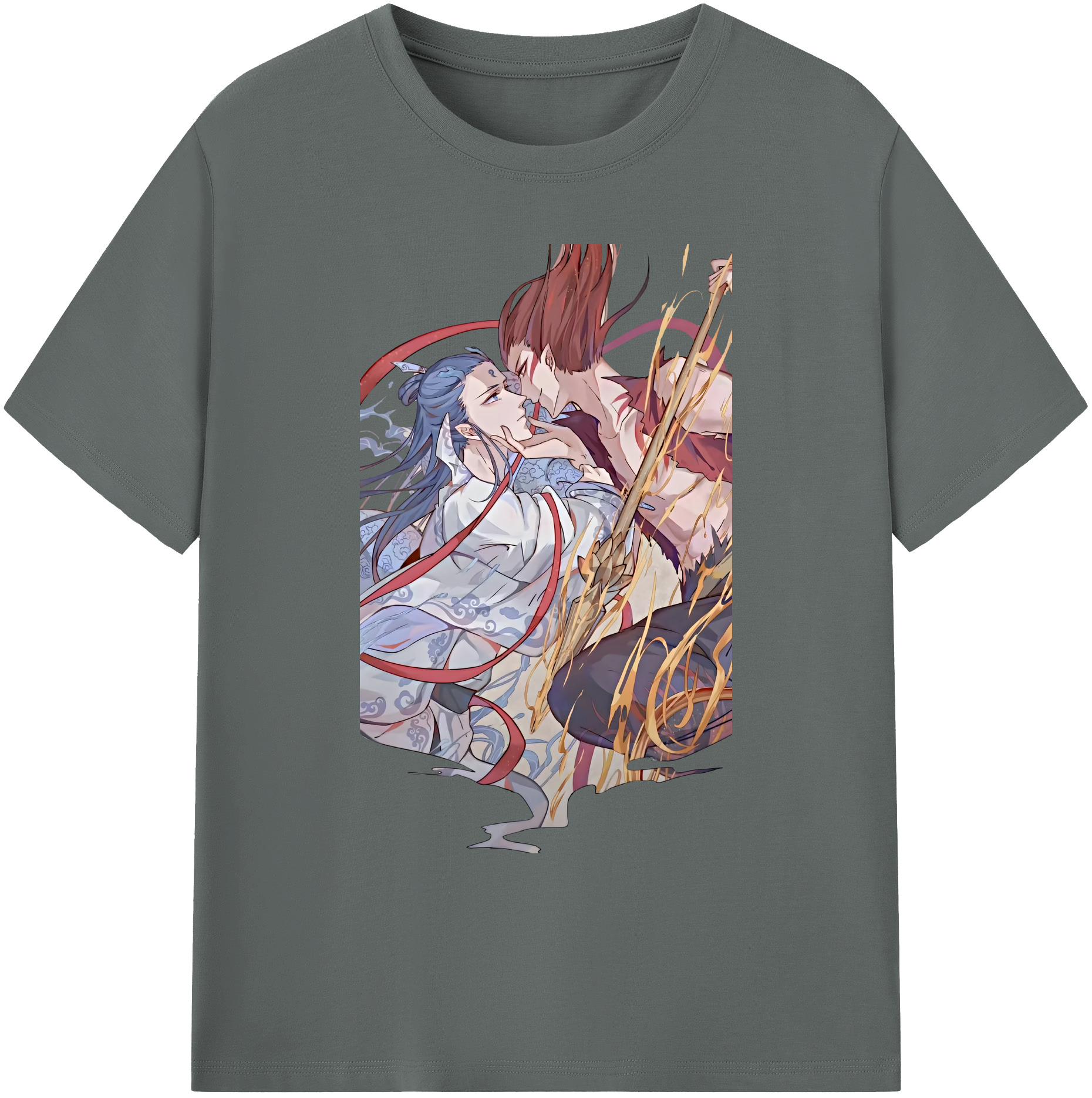 （画像用） Ne Zha 2 ナタ 魔童の大暴れ 綿100％ メンズ半袖Tシャツ｜肌触りやわらか＆通気性